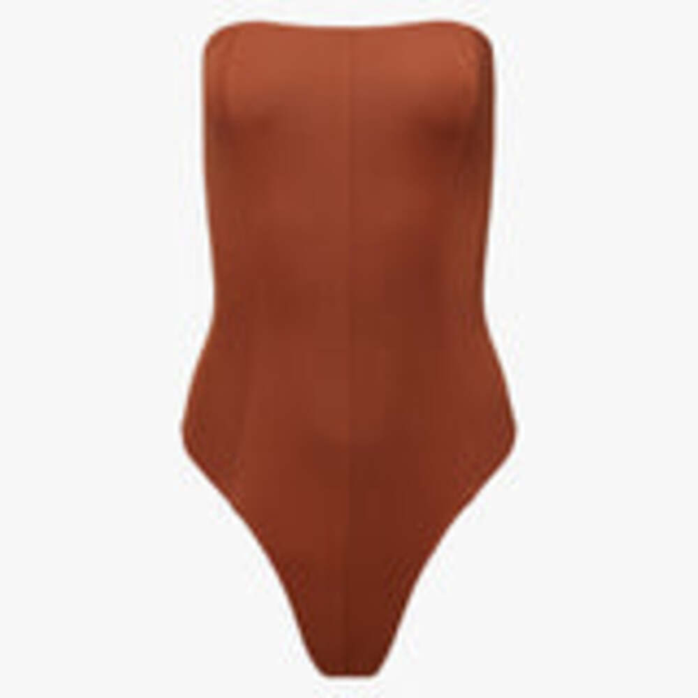 NWOT - WeWoreWhat Corset One Piece in Espresso in Brown - Picture 3 of 3